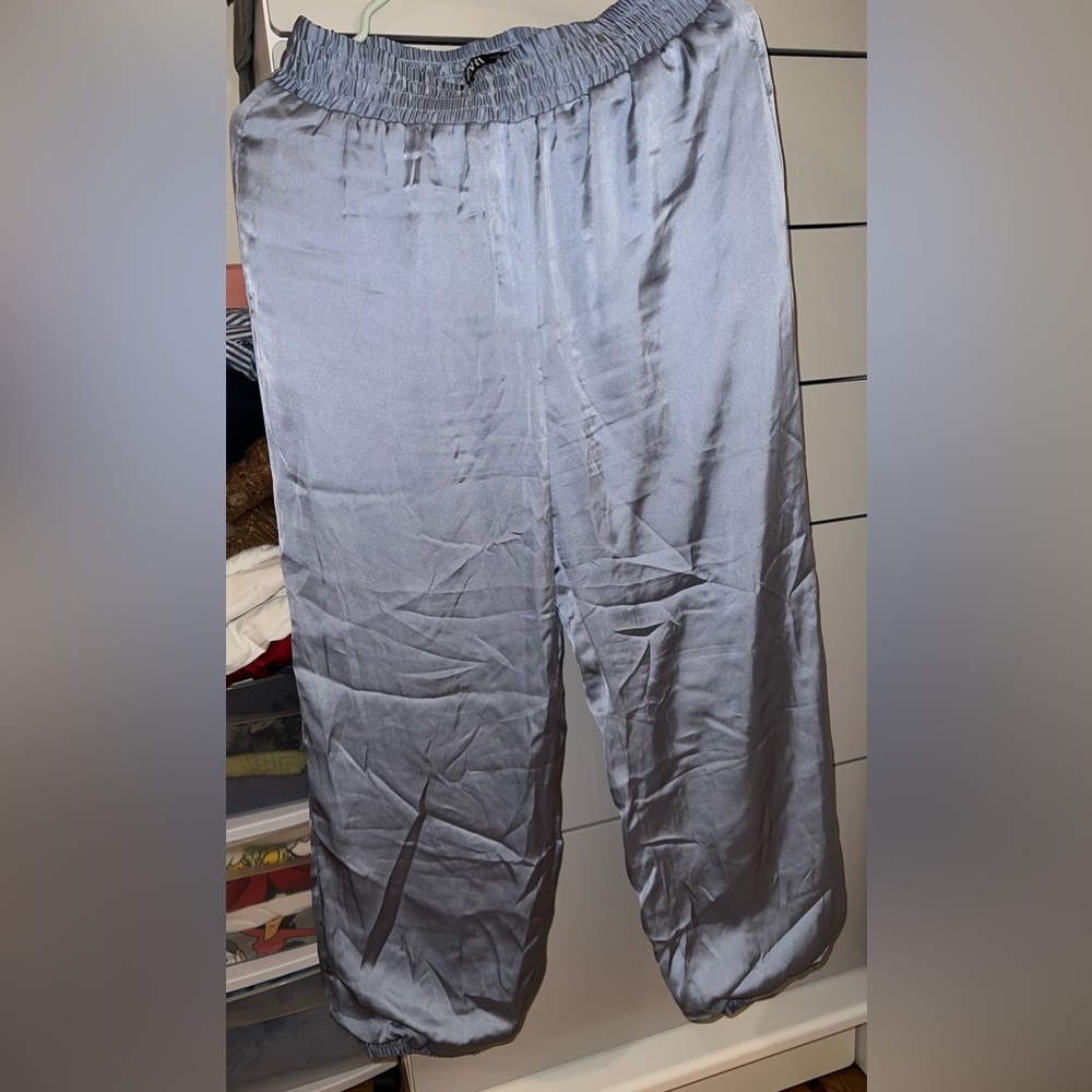Zara Satin Joggers